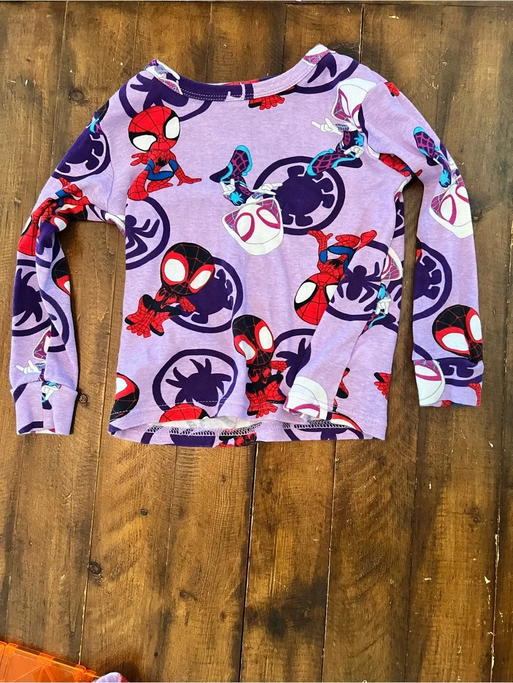 Marvel Girls Purple & Red Spider-Verse Pajama Set